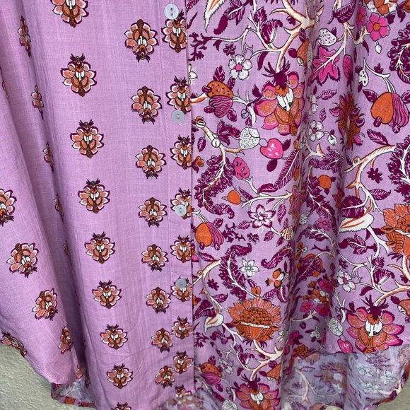 Knox Rose Pink/Lavender Patterned Button Down Shirt Size XXL - Picture 7 of 16
